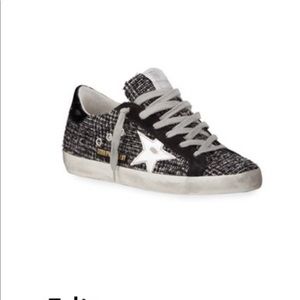Golden Goose Superstar Black Boucle Tweed